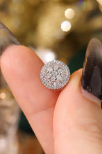 Load image into Gallery viewer, LUOWEND 18K White Gold Natural Diamond Earrings for Women