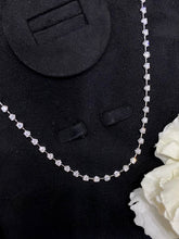 Load image into Gallery viewer, LUOWEND 18K White Gold Real Natural Diamond Necklace for Women
