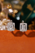 Load image into Gallery viewer, LUOWEND 18K White Gold Natural Diamond Earrings for Women