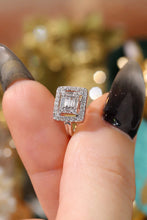 Load image into Gallery viewer, LUOWEND 18K White Gold Natural Diamond Earrings for Women