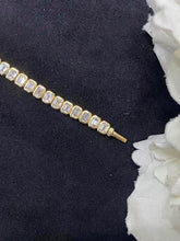 Load image into Gallery viewer, LUOWEND 18K Yellow Gold Real Natural Diamond Bracelet for Women