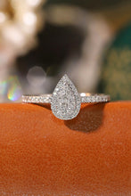 Load image into Gallery viewer, LUOWEND 18K White Gold Natural Diamond Ring for Women