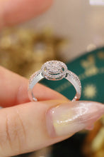 Load image into Gallery viewer, LUOWEND 18K White Gold Natural Diamond Ring for Women