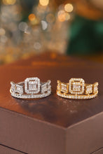 Load image into Gallery viewer, LUOWEND 18K White or Yellow Gold Natural Diamond Ring for Women