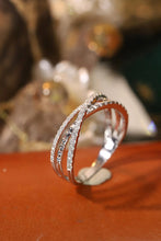 Load image into Gallery viewer, LUOWEND 18K White Gold Natural Diamond Ring for Women