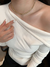 Load image into Gallery viewer, LUOWEND 18K Yellow Gold Real Natural Diamond Necklace for Women