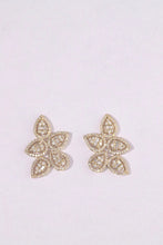 Load image into Gallery viewer, LUOWEND 18K Yellow Gold Natural Diamond Stud Earrings for Women