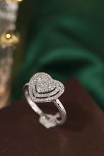 Load image into Gallery viewer, LUOWEND 18K White Gold Natural Diamond Ring for Women