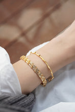 Load image into Gallery viewer, LUOWEND 18K Yellow Gold Bracelet for Women