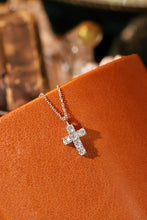 Load image into Gallery viewer, LUOWEND 18K White Gold Natural Diamond Necklace for Women