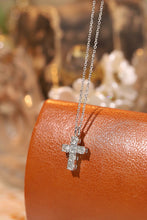 Load image into Gallery viewer, LUOWEND 18K White Gold Natural Diamond Necklace for Women