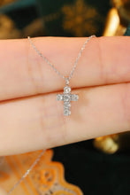 Load image into Gallery viewer, LUOWEND 18K White Gold Natural Diamond Necklace for Women