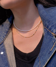 Load image into Gallery viewer, LUOWEND 18K Yellow Gold Necklace for Women