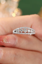 Load image into Gallery viewer, LUOWEND 18K White or Yellow Gold Real Natural Diamond Ring for Women