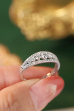 Load image into Gallery viewer, LUOWEND 18K White or Yellow Gold Real Natural Diamond Ring for Women
