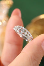 Load image into Gallery viewer, LUOWEND 18K White or Yellow Gold Real Natural Diamond Ring for Women
