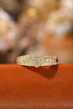 Load image into Gallery viewer, LUOWEND 18K White or Yellow Gold Real Natural Diamond Ring for Women