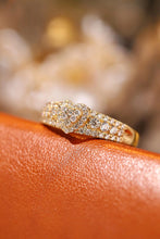 Load image into Gallery viewer, LUOWEND 18K White or Yellow Gold Real Natural Diamond Ring for Women