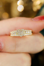 Load image into Gallery viewer, LUOWEND 18K White or Yellow Gold Real Natural Diamond Ring for Women