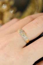 Load image into Gallery viewer, LUOWEND 18K White or Yellow Gold Real Natural Diamond Ring for Women