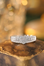 Load image into Gallery viewer, LUOWEND 18K White or Yellow Gold Real Natural Diamond Ring for Women