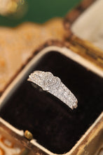 Load image into Gallery viewer, LUOWEND 18K White or Yellow Gold Real Natural Diamond Ring for Women
