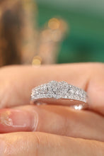 Load image into Gallery viewer, LUOWEND 18K White or Yellow Gold Real Natural Diamond Ring for Women