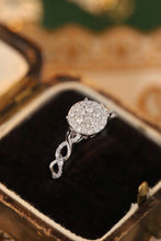 Load image into Gallery viewer, LUOWEND 18K White or Yellow Gold Real Natural Diamond Ring for Women