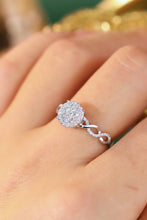 Load image into Gallery viewer, LUOWEND 18K White or Yellow Gold Real Natural Diamond Ring for Women
