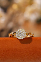 Load image into Gallery viewer, LUOWEND 18K White or Yellow Gold Real Natural Diamond Ring for Women