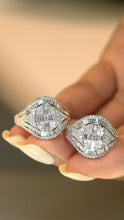 Load image into Gallery viewer, LUOWEND 18K White Gold Natural Diamond Ring for Women