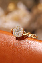 Load image into Gallery viewer, LUOWEND 18K White or Yellow Gold Real Natural Diamond Ring for Women