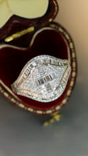 Load image into Gallery viewer, LUOWEND 18K White Gold Natural Diamond Ring for Women