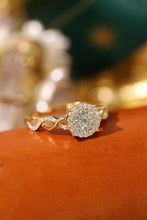 Load image into Gallery viewer, LUOWEND 18K White or Yellow Gold Real Natural Diamond Ring for Women