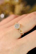 Load image into Gallery viewer, LUOWEND 18K White or Yellow Gold Real Natural Diamond Ring for Women