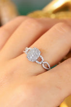 Load image into Gallery viewer, LUOWEND 18K White or Yellow Gold Real Natural Diamond Ring for Women
