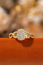 Load image into Gallery viewer, LUOWEND 18K White or Yellow Gold Real Natural Diamond Ring for Women