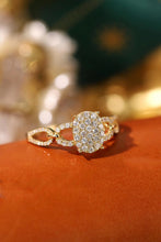 Load image into Gallery viewer, LUOWEND 18K White or Yellow Gold Real Natural Diamond Ring for Women