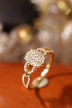 Load image into Gallery viewer, LUOWEND 18K White or Yellow Gold Real Natural Diamond Ring for Women