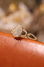 Load image into Gallery viewer, LUOWEND 18K White or Yellow Gold Real Natural Diamond Ring for Women