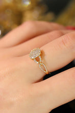 Load image into Gallery viewer, LUOWEND 18K White or Yellow Gold Real Natural Diamond Ring for Women
