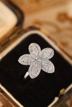 Load image into Gallery viewer, LUOWEND 18K White or Yellow Gold Real Natural Diamond Ring for Women