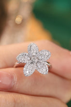 Load image into Gallery viewer, LUOWEND 18K White or Yellow Gold Real Natural Diamond Ring for Women