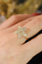 Load image into Gallery viewer, LUOWEND 18K White or Yellow Gold Real Natural Diamond Ring for Women