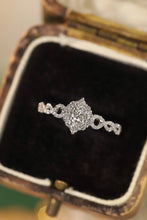 Load image into Gallery viewer, LUOWEND 18K White Gold Real Natural Diamond Ring for Women
