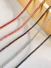 Load image into Gallery viewer, LUOWEND 18K Yellow Gold Natural Pink Sapphire Bracelet for Women