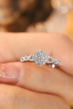 Load image into Gallery viewer, LUOWEND 18K White Gold Real Natural Diamond Ring for Women