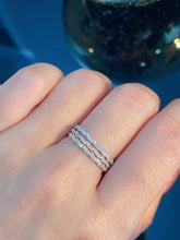 Load image into Gallery viewer, LUOWEND 18K White/Yellow/Rose Gold Natural Diamond Ring for Women