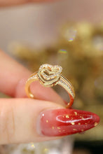 Load image into Gallery viewer, LUOWEND 18K White or Yellow Gold Real Natural Diamond Ring for Women