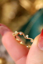 Load image into Gallery viewer, LUOWEND 18K White or Yellow Gold Real Natural Diamond Ring for Women